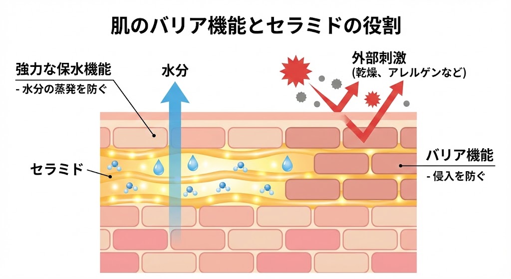 肌とセラミドの関係